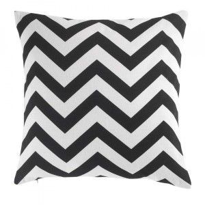 Image de Housse de coussin (40 cm) Zola Noir