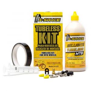 Kit x sauce tubeless fond de jante valve presta 20mm