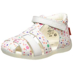 Kickers 860601, Sandale - Gar&ccedil;on - BLANC (BLOSSOM 33) - 19 EU
