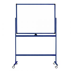 Vivol - Tableau blanc mobile - Double face et magnétique - 100 x 150 cm - Bleu