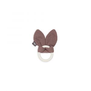 Jollein Baby - Anneau de dentition en Silicone Bunny Ears Chataigne