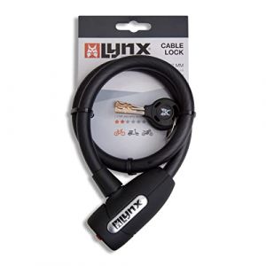 Lynx Cable lock 60cm acier trempe auto click 2 cles incluses