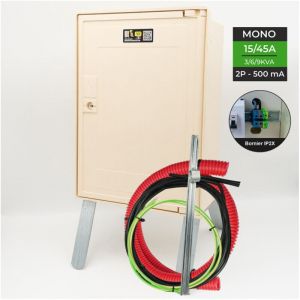 Coffret complet 3 mètres 3/6/9 KW "SOUTERRAIN" avec bornier IP2X