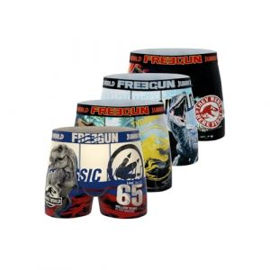 Freegun Garçon Fgjur/3/Bm/Pk4 Boxeur Ajusté, Bleu/Beige/Rouge/Noir/Jaune, 10-12 Ans EU