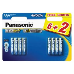 Panasonic Pile LR03 AAA 6+2 EVOLTA