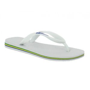 Image de Havaianas Tong H Brazil Logo pour Homme Blanc