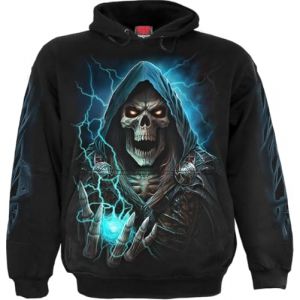 Spiral Dead Metal Homme Sweat-Shirt à Capuche Noir L 100% Coton Regular/Coupe Standard
