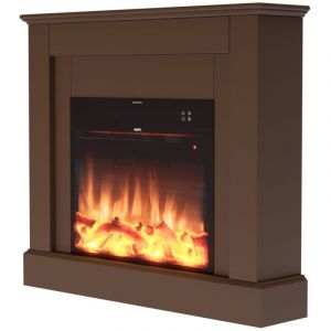 MPC Camillomarrone Foyer Électrique Cm 87,5x100x22 Camino Camillo Marrone