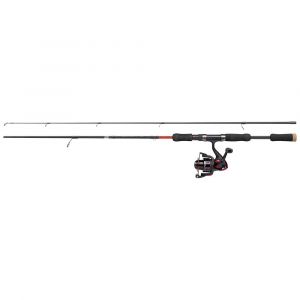 Image de Abu Garcia Cardinal X Combo Ensemble Canne et Moulinet Spinning pour la pêche des carnassiers au leurre en Eau Douce 2.13 m, 10-30 g Noir/Rouge