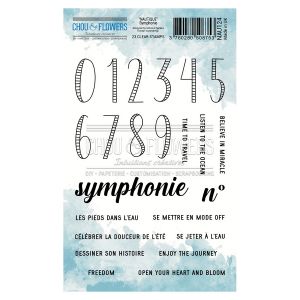 Image de Tampon transparent A6 10 x 15 cm Symphonie 23 pcs