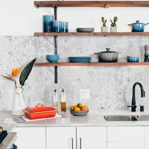 Stickerdecofr - Cr&eacute;dence Adh&eacute;sive B&eacute;ton 200 x 60 cm