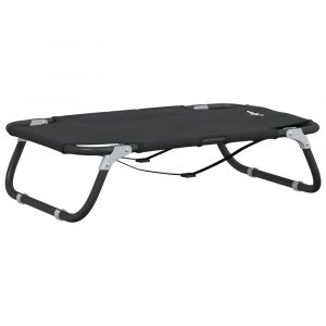 Lit pour chien panier canapé confortable pliable tissu oxford et acier anthracite 02_0043195