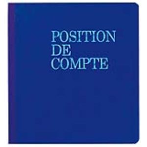 Exacompta Piqûre position de compte bancaire 20 pages (210 x 190 mm)