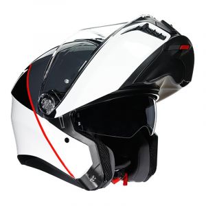 AGV Casque modulable Tourmodular Balance blanc/gris/rouge- M