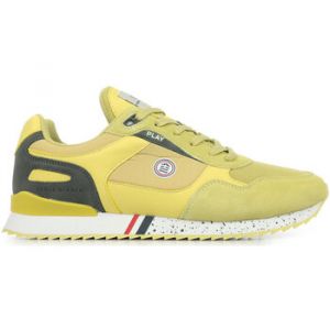 Serge blanco Baskets basses daim mesh logo