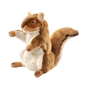 Anima peluches - marionnette ecureuil 28 cm