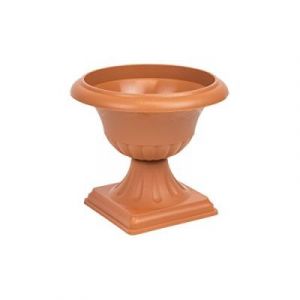 Image de Terra Pot De Fleurs Jardin Bol Diam. 395 Mm Haut. 350 Mm Terre Cuite Soutien Plastique