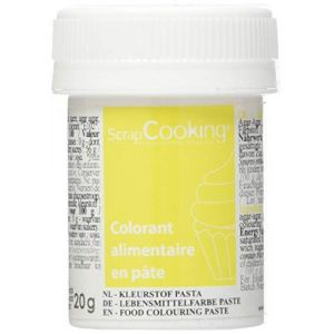 Scrapcooking Colorant alimentaire en pâte colorée 20g - Couleur - Jaune/Citron