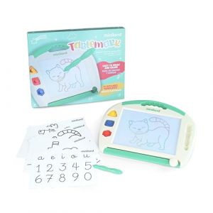 Miniland Baby Tablemark Tableau Magn&eacute;tique Enfant | Tableau de Dessin Magique avec Effaceur, Crayon et Formes | Jouet &Eacute;ducatif et Cr&eacute;atif Portable