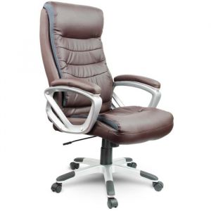 JanSport Fauteuil de bureau en cuir marron Sofotel EG-226