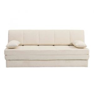 Banquette en tissu 3 places beige