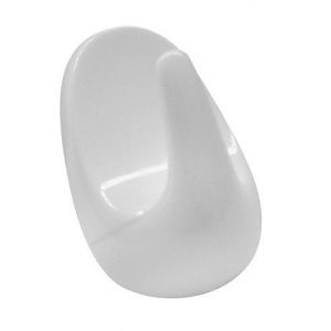 Fackelmann Lot de 6 mini crochets adh&eacute;sifs blancs Tecno 20501