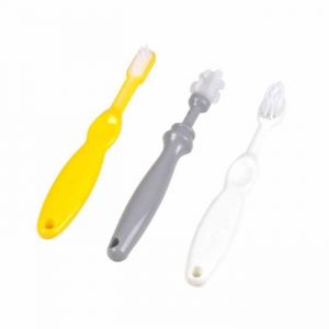 Image de Lot De 3 Brosses à Dents Pour Bébé "évolutives" Multicolore Prix