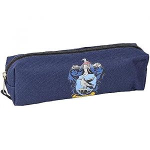 Trousse Fourre-tout Harry Potter - Bleue - 20x5x5 cm - Trousse en Polyester - Fermeture Éclair - Motif Serdaigle - Produit Original Conçu en Espagne