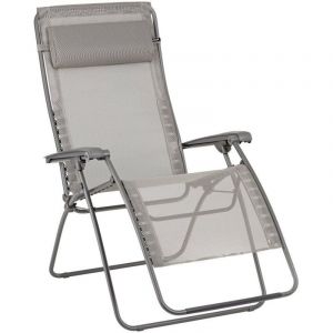 Fauteuil Relax Jardin - Chaise Longue Zéro Gravité - Xl - Rsxa Clip Xl - Batyline Iso - Marron Terre Lafuma Mobilier Terre