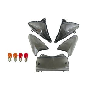 TNT Tuning Kit 5 cabochons clignotant + Feu arrière Yamaha TMAX - Transparent lis