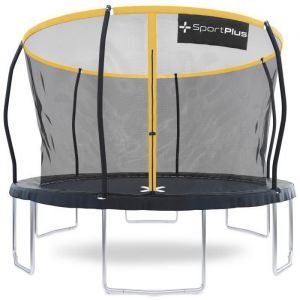 SportPlus Trampoline de jardin avec le filet de sécurité, barres de soutien rembourrées, revêtement sur les bords