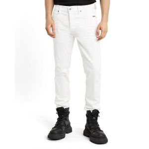 G-Star Raw Pour homme. Jeans 3301 Slim blanc cass