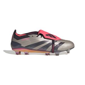 Adidas Predator Elite Fold-over Tongue FG Vivid Horizon - Argenté/Aurora Black/Turbo - Herbe naturelle (FG), pointure 39⅓ - ['Argenté'] - Taille 39⅓