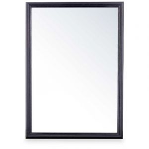 Giftdecor - Gift Decor Mirror of Wooden Wall Black 50 x 70 x 50 cm