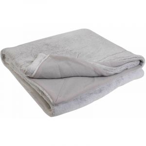 Image de Plaid imitation fourrure xxl 140x200cm gris