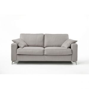 Canapé convertible express Gris Clair 3 places CARLA