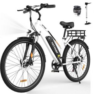 Vélo électrique hitway 28 vtt blanc