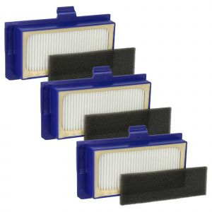 Vhbw Kit Filtre remplacement pour Rowenta ZR710101 pour aspirateur-robot - 6x Filtre rechange (filtre HEPA, filtre en mousse)