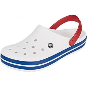 Crocs Crocband, Sabots Mixte Adulte, Blanc (White/Blue Jean), 46-47 EU