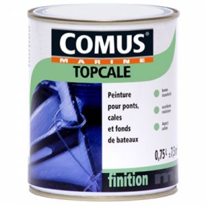 Comus Peinture pour cale, pont et fond - blanc - 0,75 L - Topcale