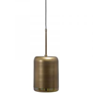 Woood Lampe suspension vertical en métal doré