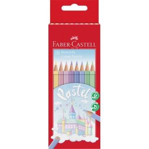 Faber-Castell Crayons de couleur - Coloriage - Couleurs pastel - Château