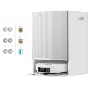 Dreame Aspirateur robot MatriX10 Ultra blanc avec serpillères auto-interchangeables
