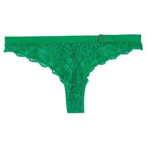 Tanga en dentelle française verte Tokyo