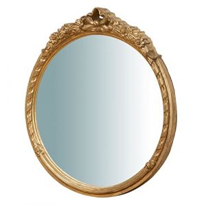 Biscottini Miroir Vintage 47x42 cm | Miroir Mural Salle de Bain et Chambre à Coucher | Miroir d'entrée