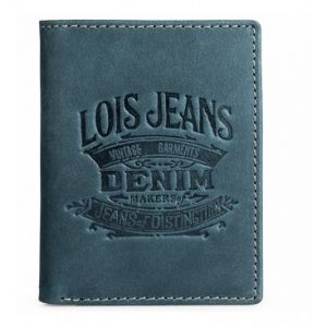 Lois pour homme. Portefeuille en cuir 201717 bleu -10x8 cm Lois