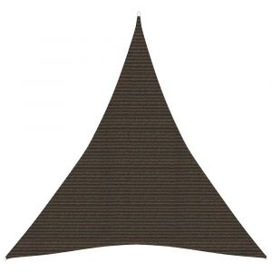 Voile toile d'ombrage parasol 160 g/m² PEHD 3 x 4 x 4 m marron 02_0009157