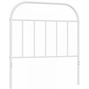 VidaXL Tête de lit métal blanc 80 cm White