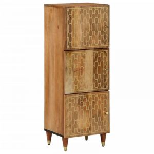 VidaXL Buffet 40x33x110 cm bois de manguier massif