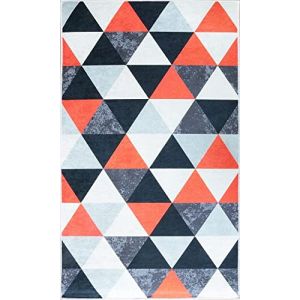 Image de Tapis polyester rouge 50 x 80 cm